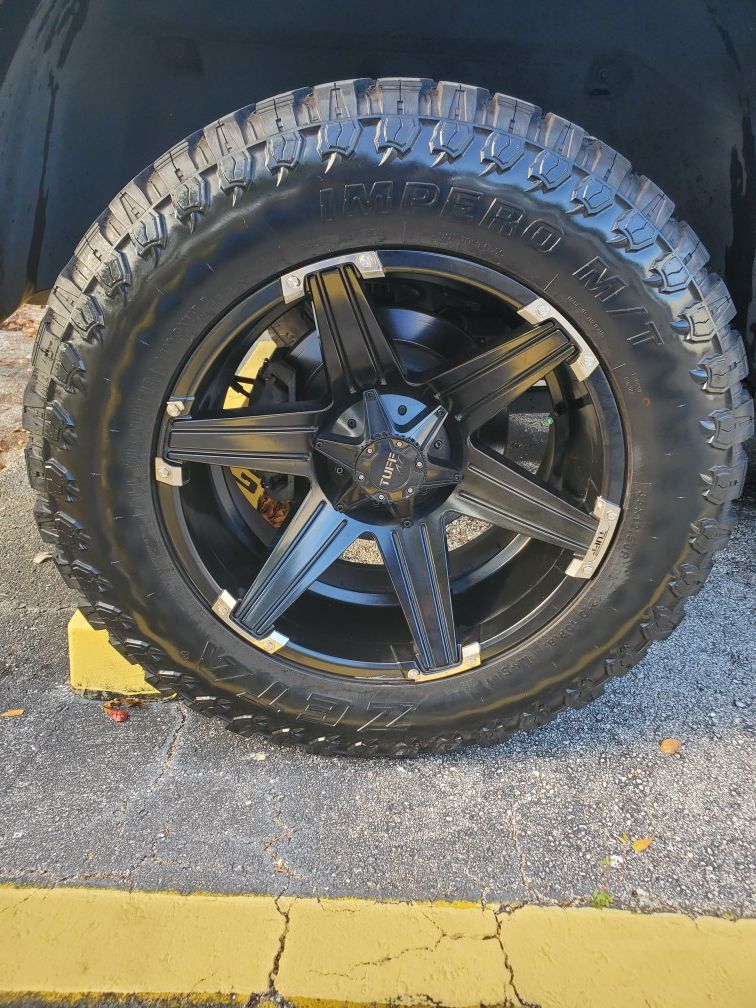 20 inch 5 Lug Tuff AT wheels 5x5.5 (139.7) and 35x12.5 R 20 tires for ...