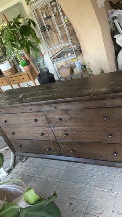 Dark brown dresser