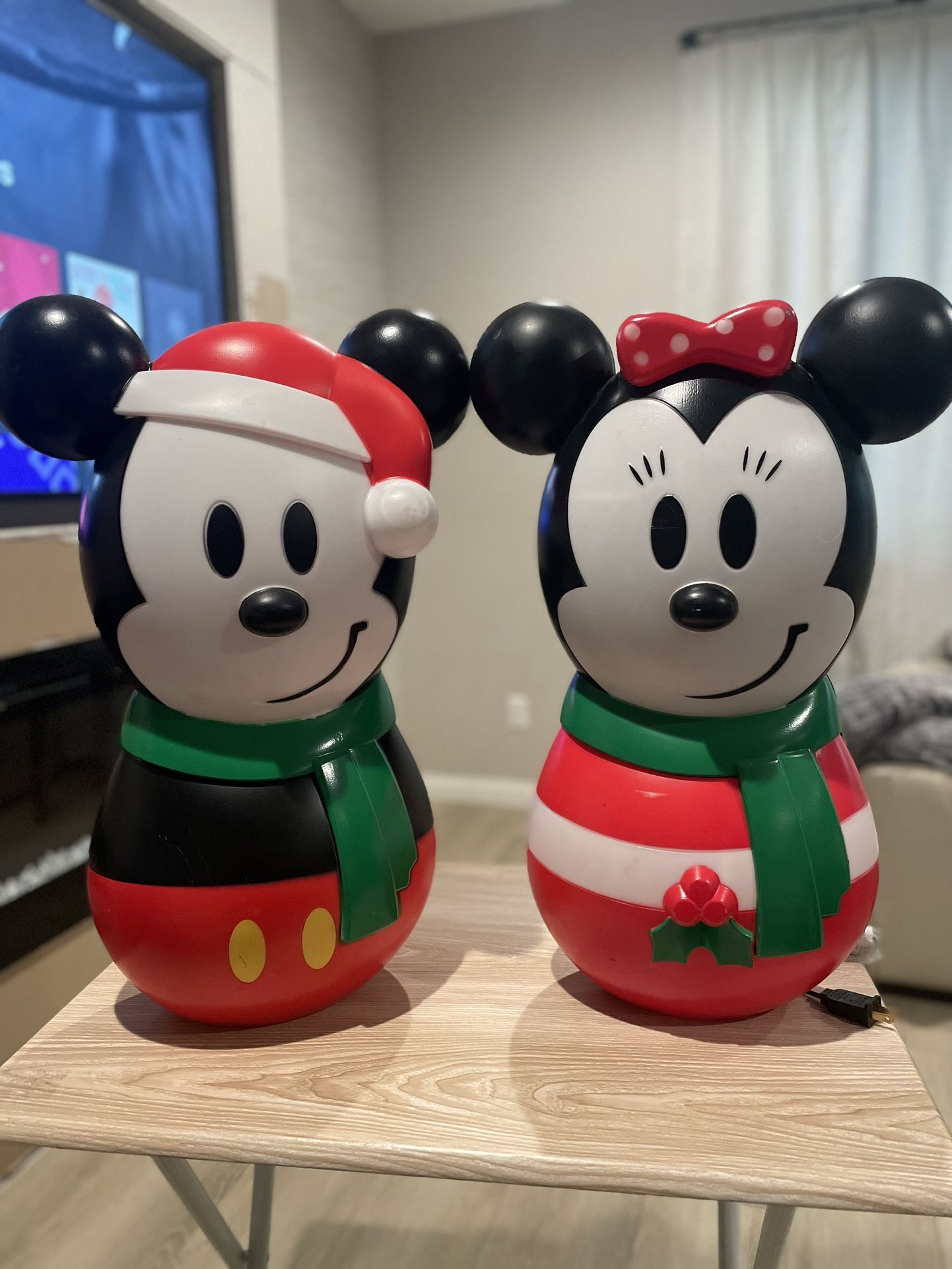 Minnie & Mickey Blowmold Decorations