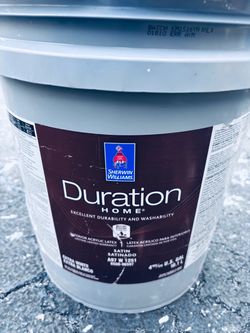Interior Satin Gray Paint. 5 Gallons.