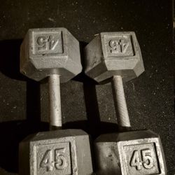 45lbs. Dumbells Weights 