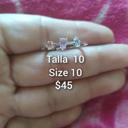 925 Sterling Silver Women Ring/Anillo De Plata 925 Para Dama