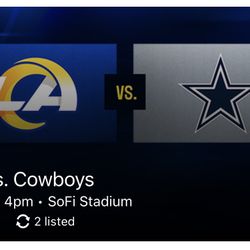 (2) Rams vs. Cowboys - Section 305 - Aisle Seats