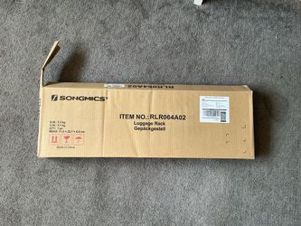 SONGMICS Metal Luggage Rack Unassembled Sealed in Box