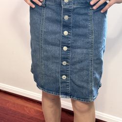  Jean Skirt , Love Fire , Size 4