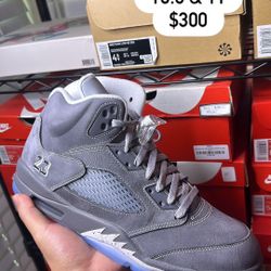 Nike Air Jordan 5 Wolf Grey Size 10.5 And 11 New 