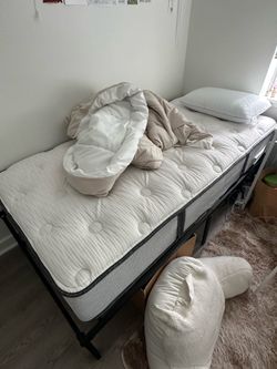 twin size mattress and frame for free