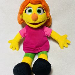 14” 2018 Sesame Street Julia Plush Doll Muppet Dolls