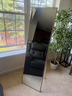 IKEA IKORNNES Full-Length Standing Mirror – Ash Wood