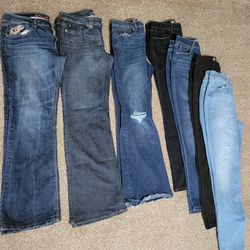 Woman's Jean Lot, size 11. Jeans are in very good condition.