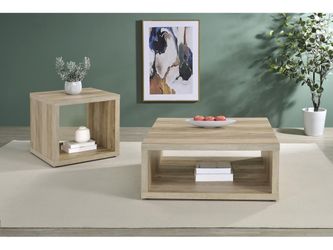 Frisco Distressed Pine 2-piece Coffee and End Table Set