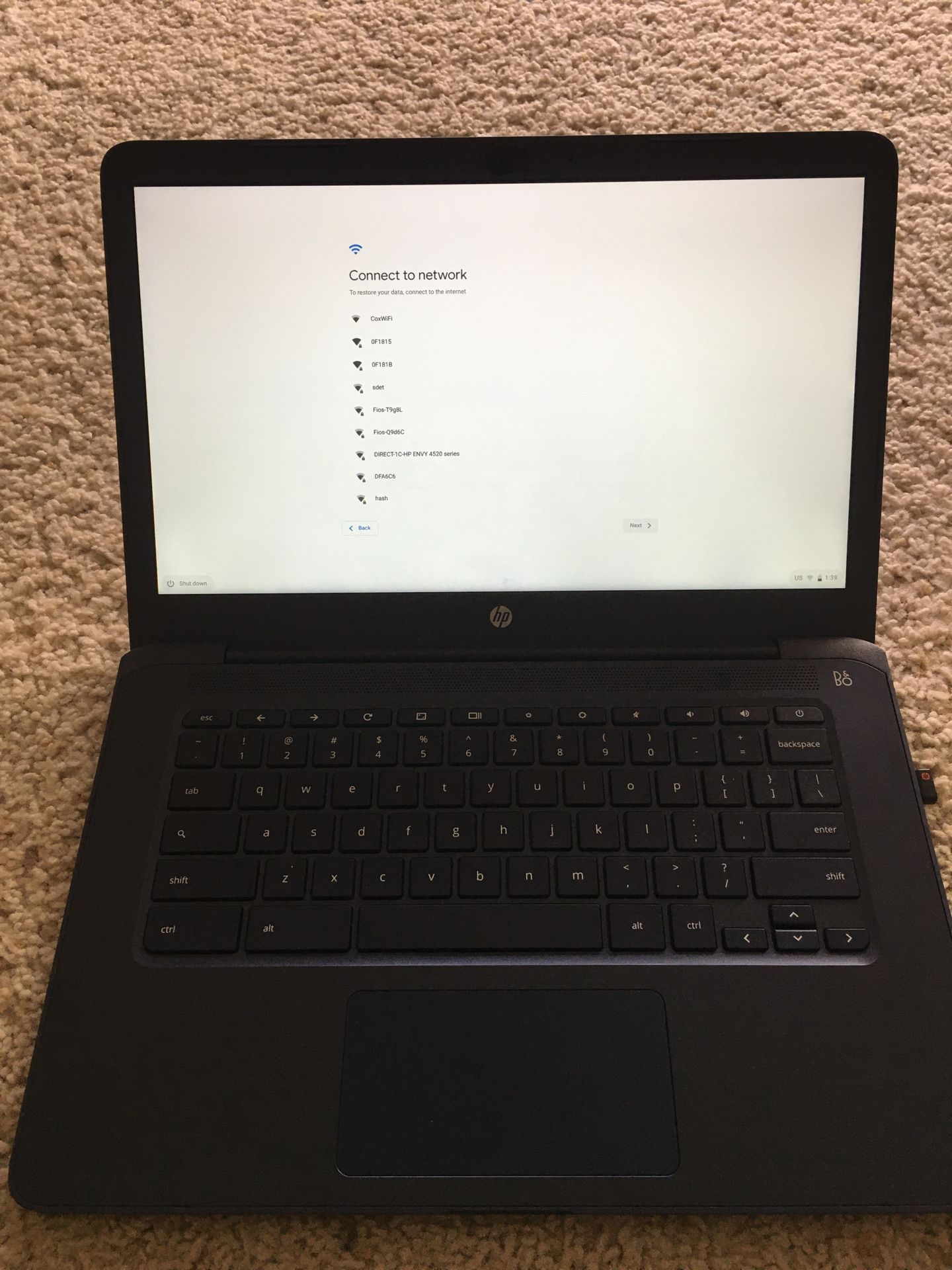 Hp 14” touch screen Chromebook