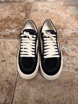Black and White Rick Owen’s Vans Size 12