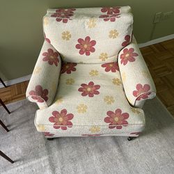 Floral Print Chairs (set Of Two)