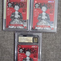 CGC PRISTINE 10 One Piece cards-$1