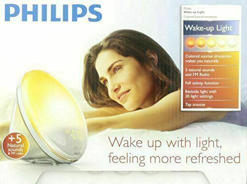 Philips HF3520/60 Wake-Up Light Alarm Clock with Colored Sunrise Simulation
