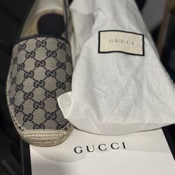 Gucci Canvas Espadrille Gg Monogram 