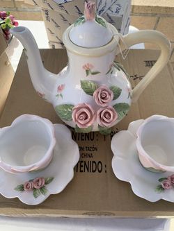 Brand New Beautiful Home Interiors 7 Piece Tea Set