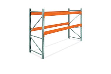 Green Metal Pallet Rack Upright Post