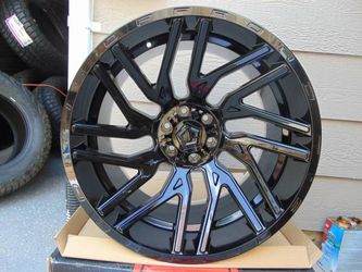 Brand New set of 4 22X12 Gloss Black TIS Rims 6X5.5 & 6X135 -44MM Offset CHEVY FORD DODGE TOYOTA