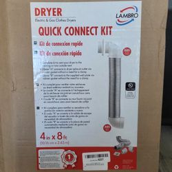 Lambro Industries 4004 Quick Connect Flexible Aluminum Duct Dryer Vent Kit