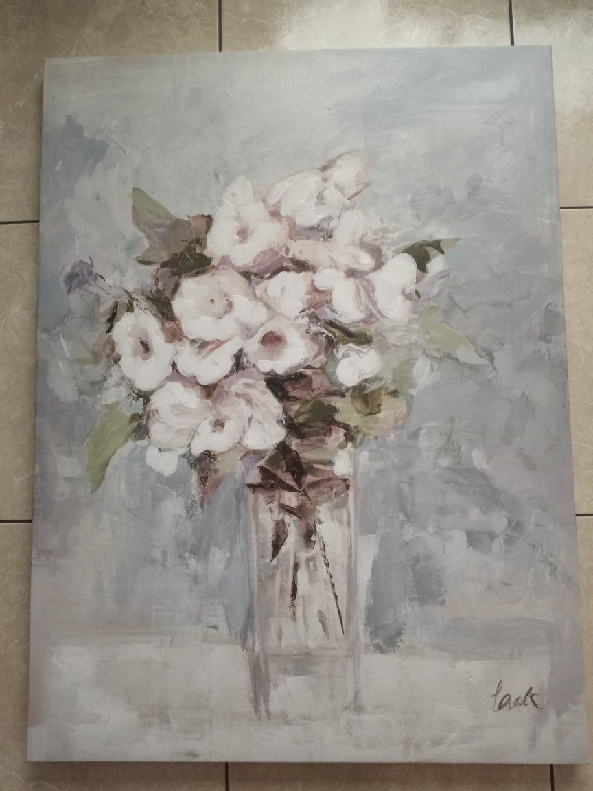 Canvas Painting Flower Bouquet 💐