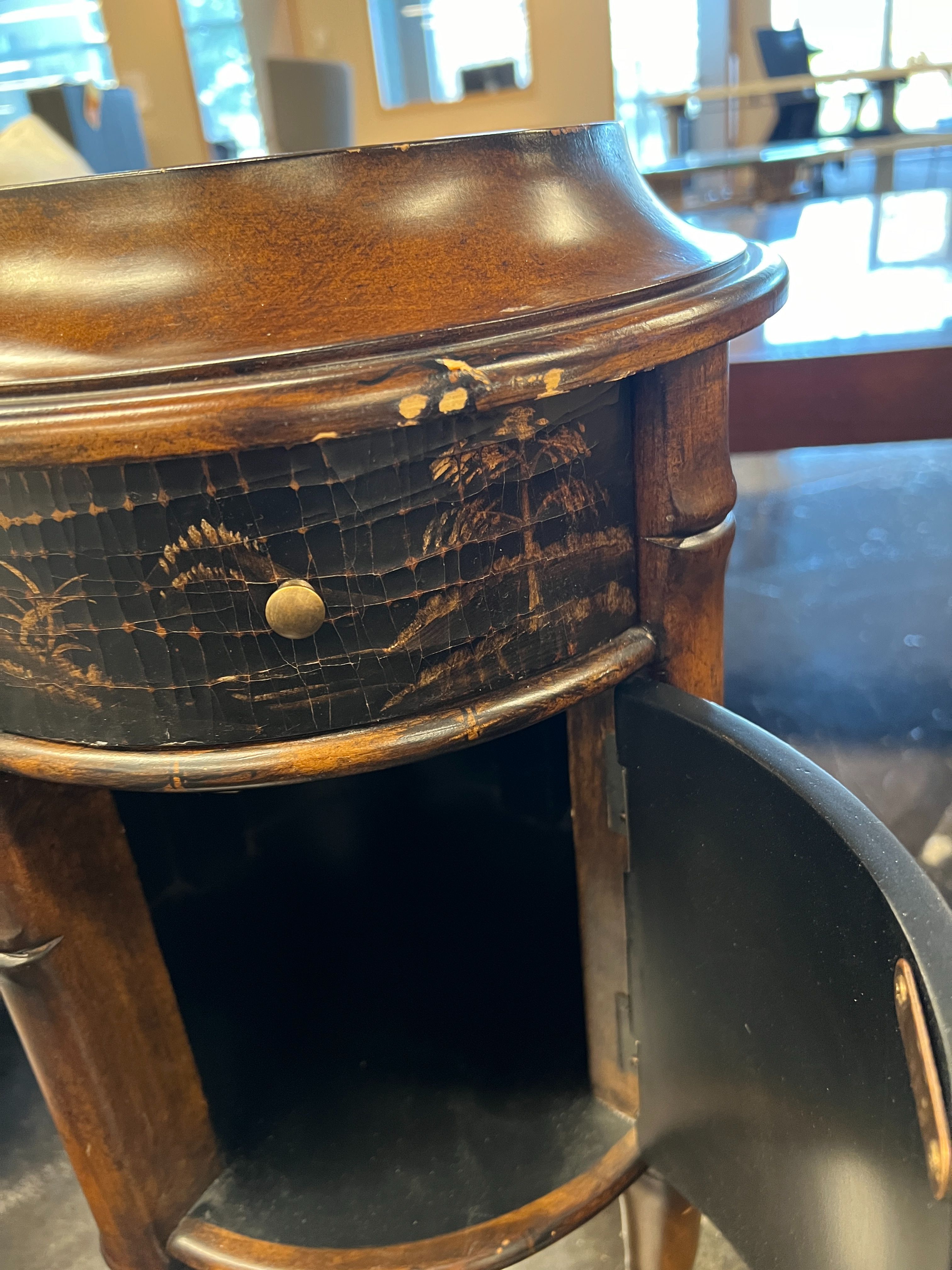 Ethan Allen Bamboo Side Table