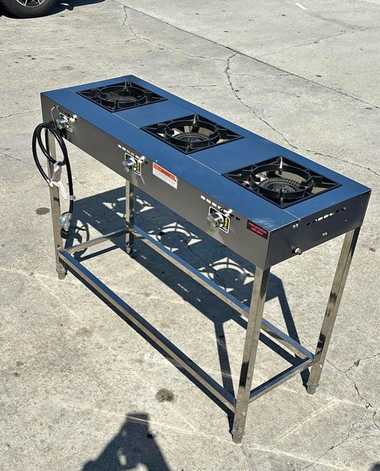 Parilla De 3 Quemadores Con Mangera.