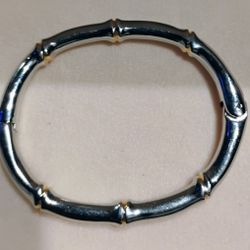 925 silver bamboo shaped bangle

