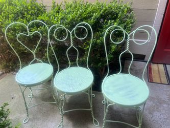 Vintage ice cream chairs
