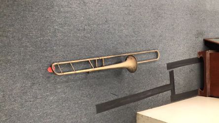 Antique Instrument Excelsior Class Hawks and son 28 Leicester square London Trombone