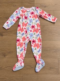 Carter’s Floral Footed Sleeper Pajamas – Size 3T