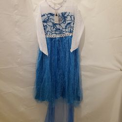 Frozen Princess Elsa Costume Girls Size 9/10