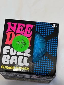 Nee Doh Fuzz Ball Flower Power Blue