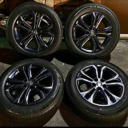 Toyota OEM 18 Inch Black Rims With Tires 
