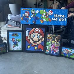 Super Mario Wall Art (read description)