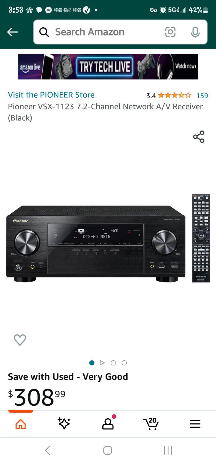 Pioneer A/V Receiver - 550W Of Pure Dolby Surround! 