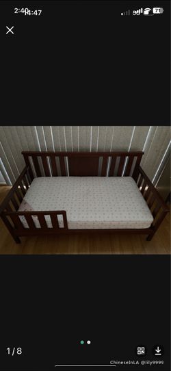 Toddler Bed With Comfortable Mattress $180