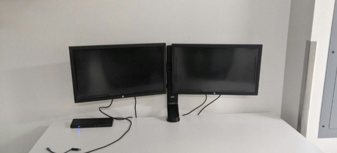 Dual Monitors With Arm Mount For Sale