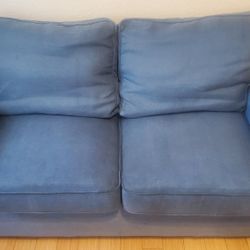 Light Blue Pull Out Mattress Couch