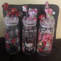 Glass Cups With Ice Topper