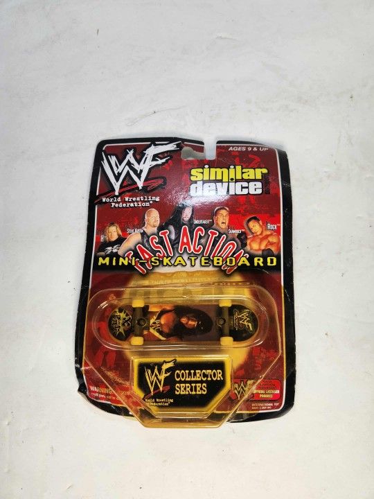 Vintage WWF X-Pac Mini-Skateboard WWE Wrestling Fingerboard Similar Device WCW