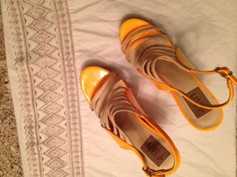 Wedge Tangerine Sandals