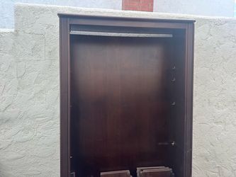 Wood shelving unit