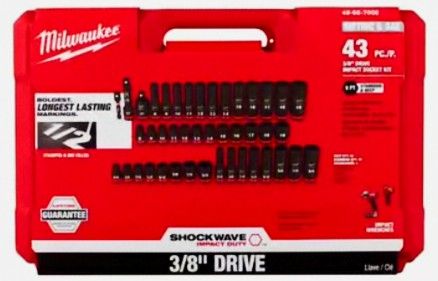 Milwaukee 43pc. 3/8 Drive Impact Socket Kit