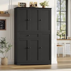 68" Tall Kitchen Pantry Storage Cabinet