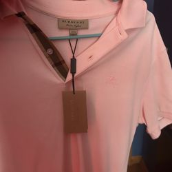 Pink Burberry shirt