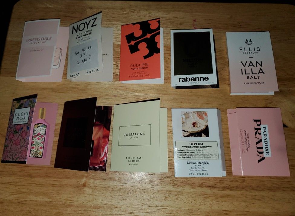 10 Namebrand Perfume Samples
