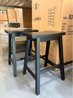 New Expresso Saddle Stool Set (2)