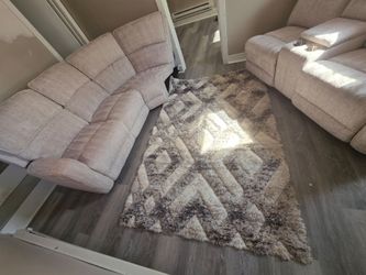 Phoenix Cream 91'' 3 Piece Manual Reclining Sectional
